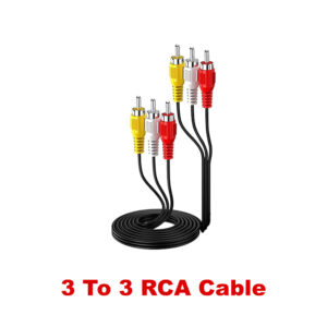 3 RCA Male to Male 3 RCA Stereo Audio Video Cable