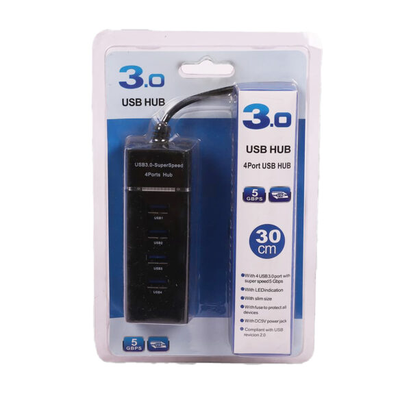 High Speed 4 Port USB HUB 3.0 Portable Mini Hub