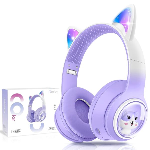Cat Bluetooth Headphones for Girls, Kids