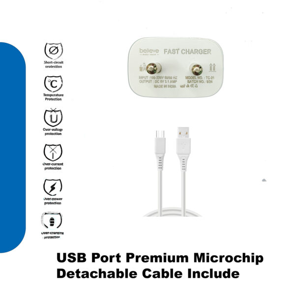 Believe 3.1A Type-C USB Charger - Image 2