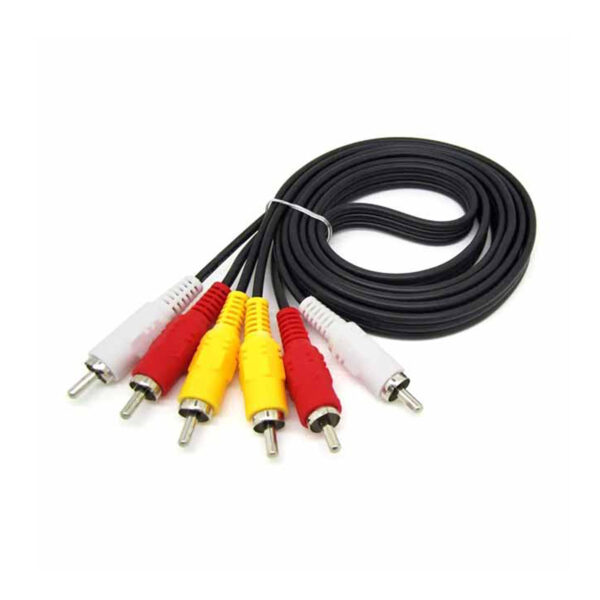 3 RCA Male to Male 3 RCA Stereo Audio Video Cable - Image 2