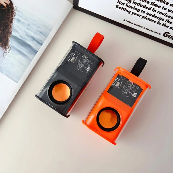 Transperent Bluetooth Speaker Fiber Glass (Type C Port) - Image 3