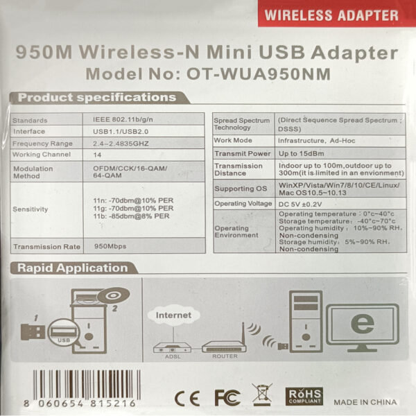 USB Wi-Fi Adapter for PC Desktop and Laptop - Image 3