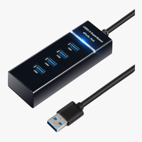 High Speed 4 Port USB HUB 3.0 Portable Mini Hub - Image 4