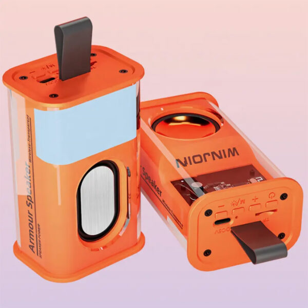 Transperent Bluetooth Speaker Fiber Glass (Type C Port) - Image 5