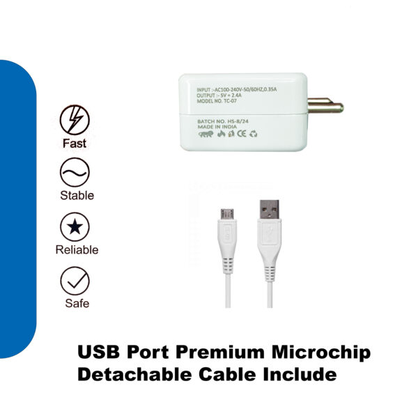 Believe 2.4A Micro USB Charger - Image 4