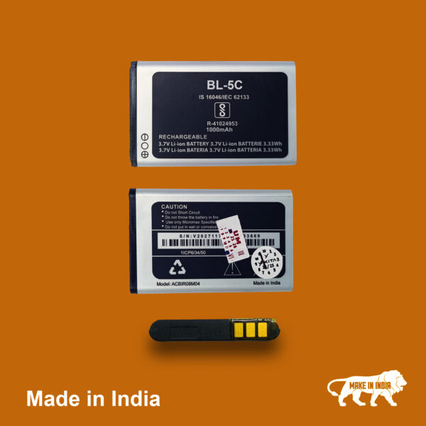 Original 1000 mAh BL-5C Mobile Battery - Image 2