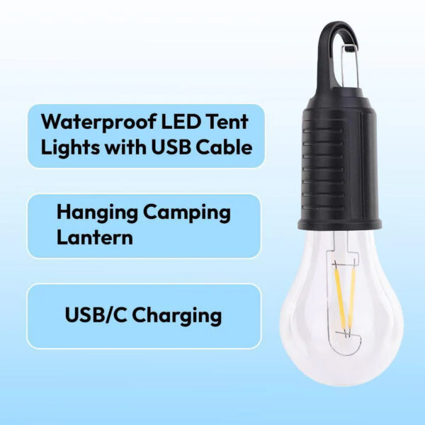 Rechargeable Camping LED Lights Bulb, Waterproof - Image 3