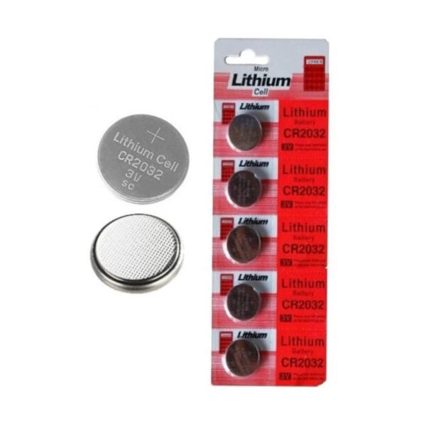 Lithium CR2032 3V Coin Battery (Pack of 5)