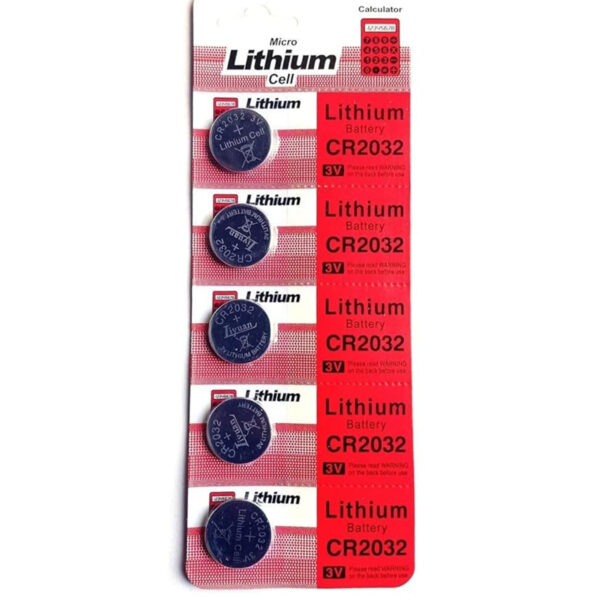 Lithium CR2032 3V Coin Battery (Pack of 5) - Image 2