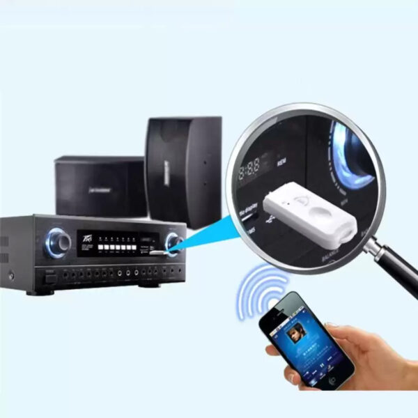 USB Bluetooth Music Audio Receiver (With Mic) - Image 2
