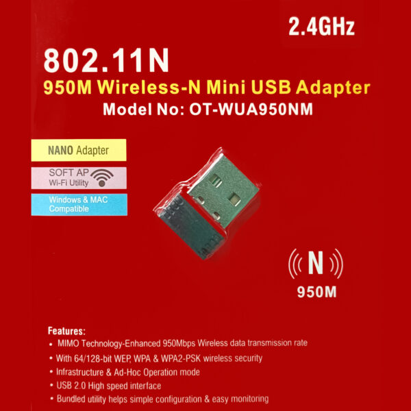 USB Wi-Fi Adapter for PC Desktop and Laptop