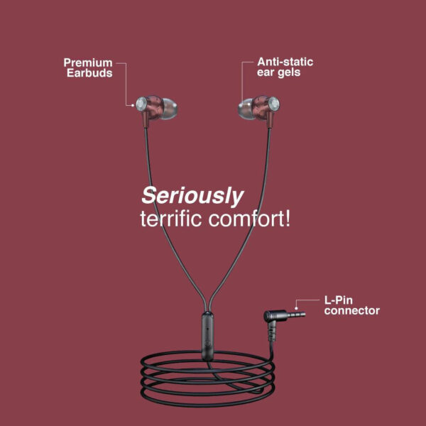Fingers Beautific2 Wired in-ear Earphones with built-in Mic (Premium) - Image 3